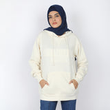 Women's Full Sleeves Hoodie Jacket - Off White, Women Sweatshirts & Hoodies, Chase Value, Chase Value