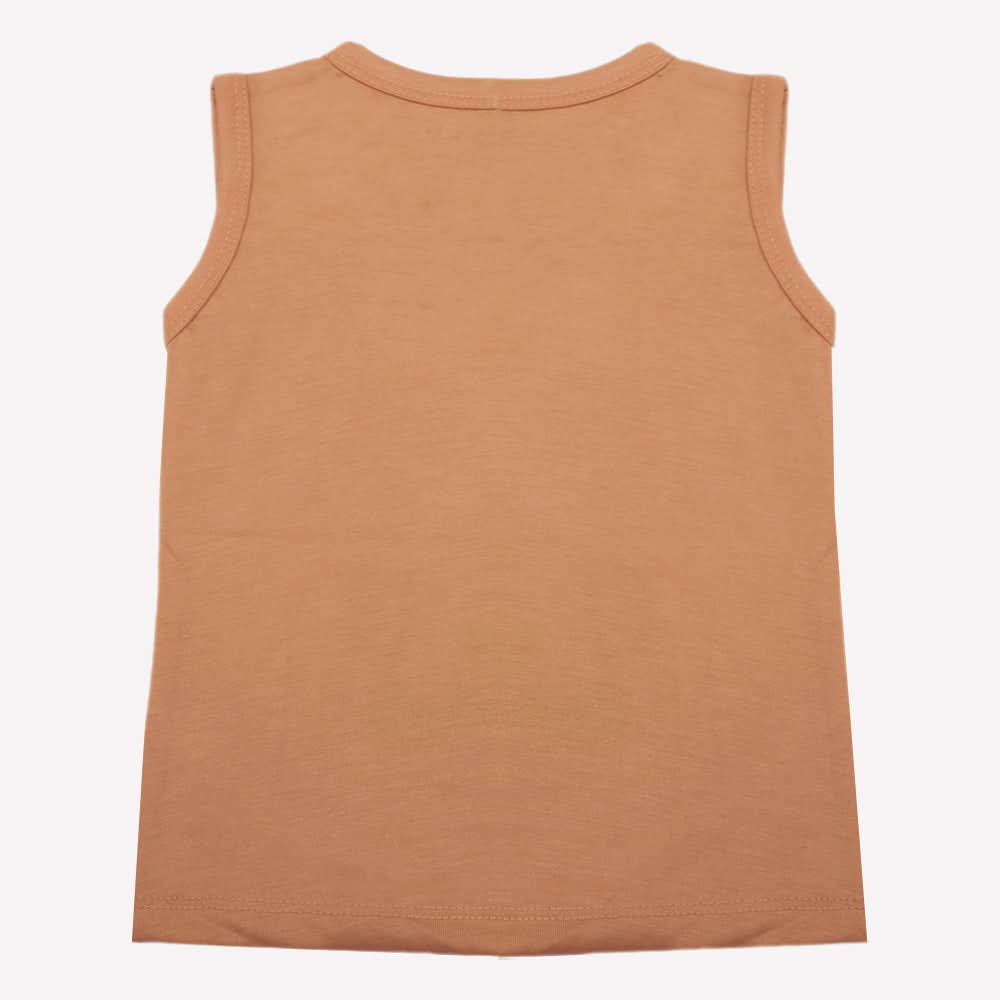 Boys Sando T-Shirt - Brown, Boys T-Shirts, Chase Value, Chase Value