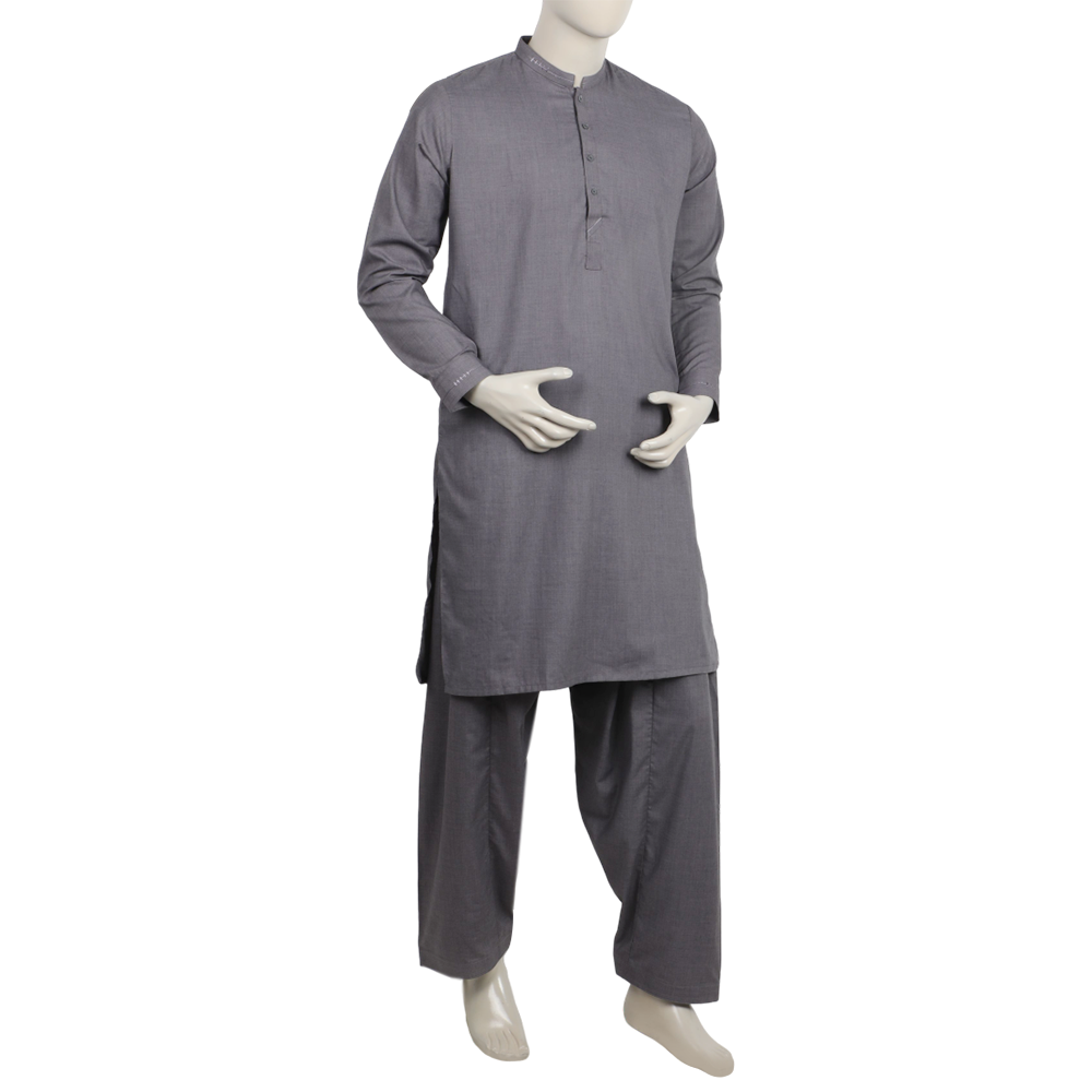 Men's Fancy Shalwar Suit - Plum, Men's Shalwar Kameez, Chase Value, Chase Value