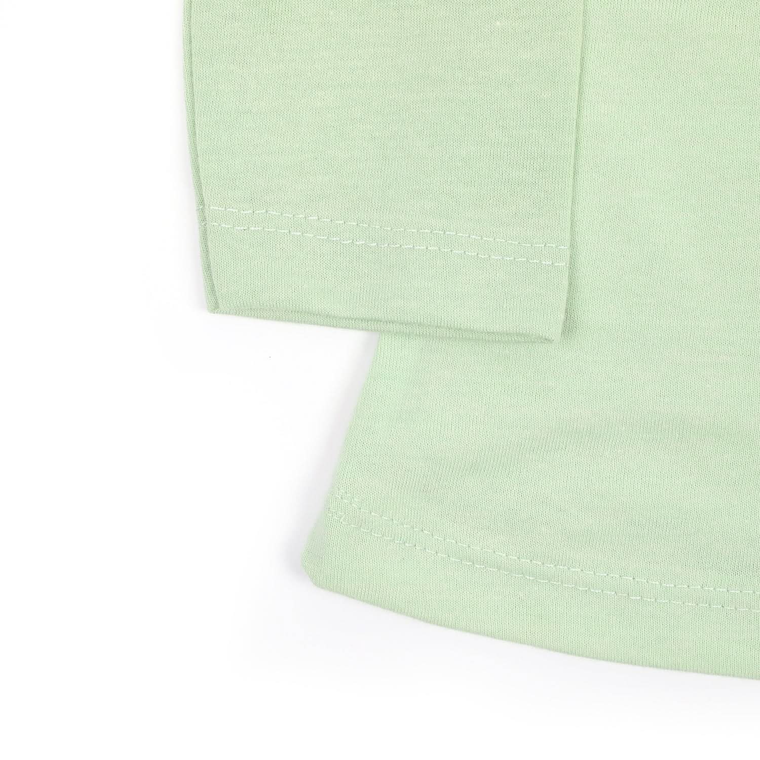 Girls Full Sleeves T-Shirt - Light Green, Girls T-Shirts, Chase Value, Chase Value