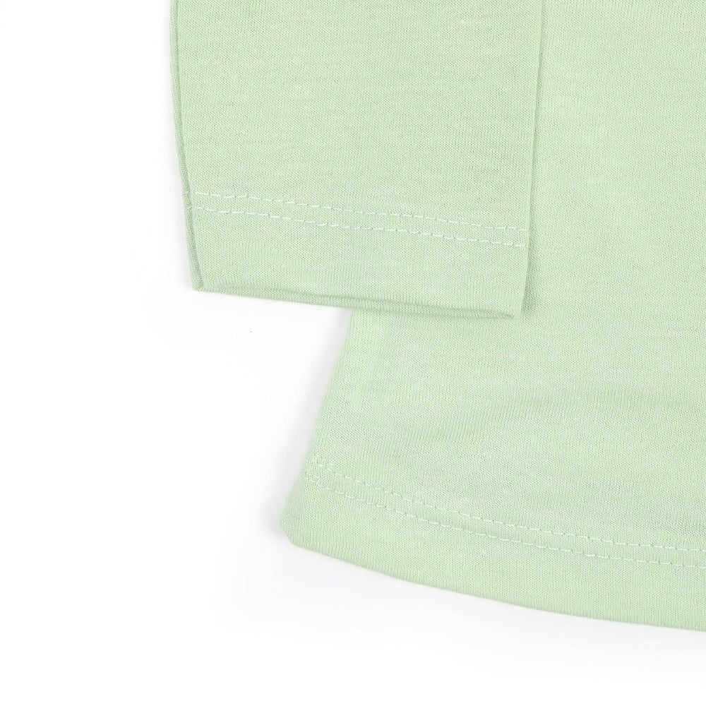 Girls Full Sleeves T-Shirt - Light Green, Girls T-Shirts, Chase Value, Chase Value