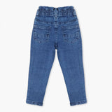 Eminent Girls Tapered Denim Pant - Mid Blue, Girls Pants & Capri, Eminent, Chase Value