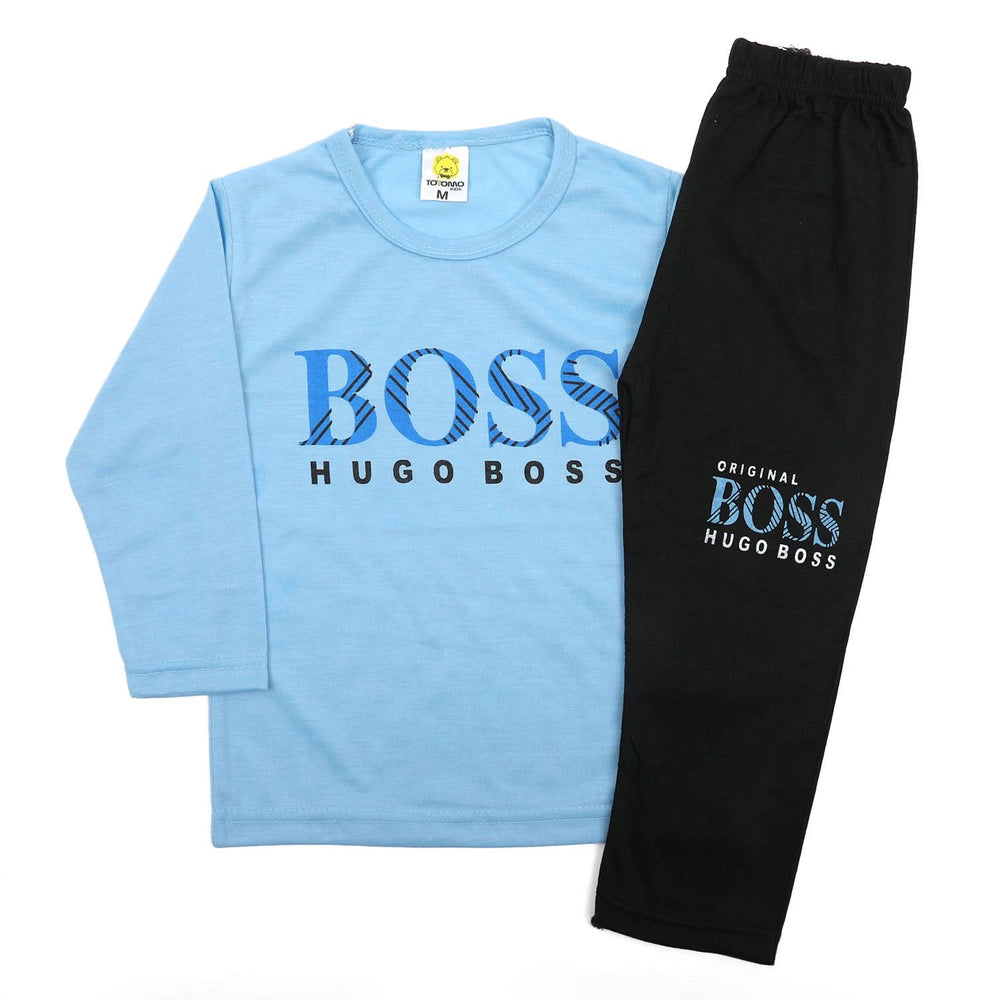 Boys Full Sleeves Trouser Suit - Sky Blue, Boys Sets & Suits, Chase Value, Chase Value