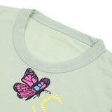 Girls Full Sleeves T-Shirt - Light Green, Girls T-Shirts, Chase Value, Chase Value