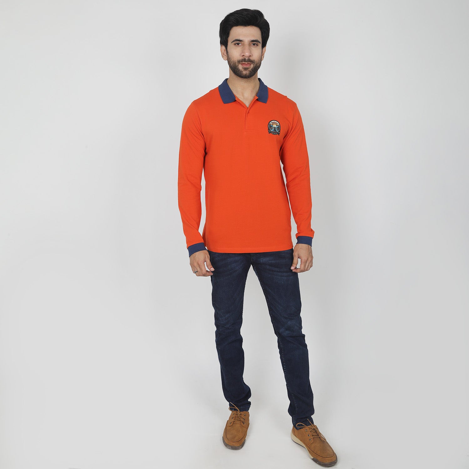 Eminent Men's Full Sleeves Polo T-Shirt - Maroon, Men's T-Shirts & Polos, Eminent, Chase Value