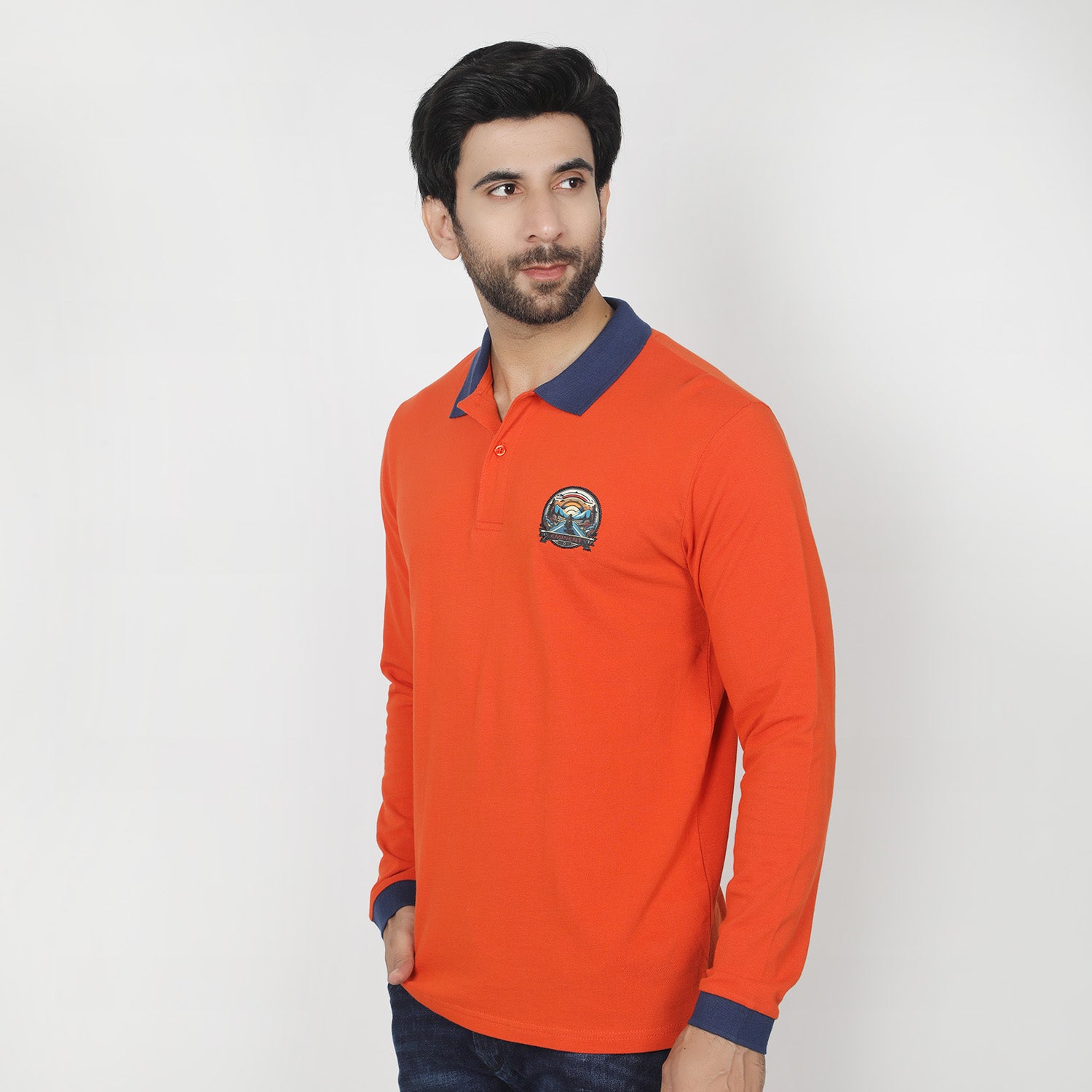 Eminent Men's Full Sleeves Polo T-Shirt - Maroon, Men's T-Shirts & Polos, Eminent, Chase Value