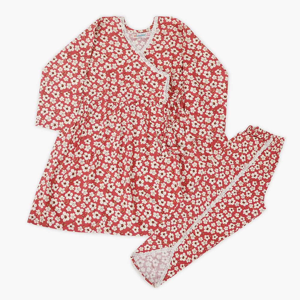 Girls Printed Shalwar Suit - Light Pink, Girls Shalwar Kameez, Chase Value, Chase Value