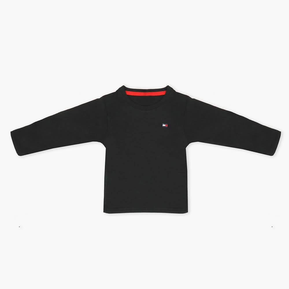 Boys Full Sleeves T-Shirt - Black, Boys T-Shirts, Chase Value, Chase Value