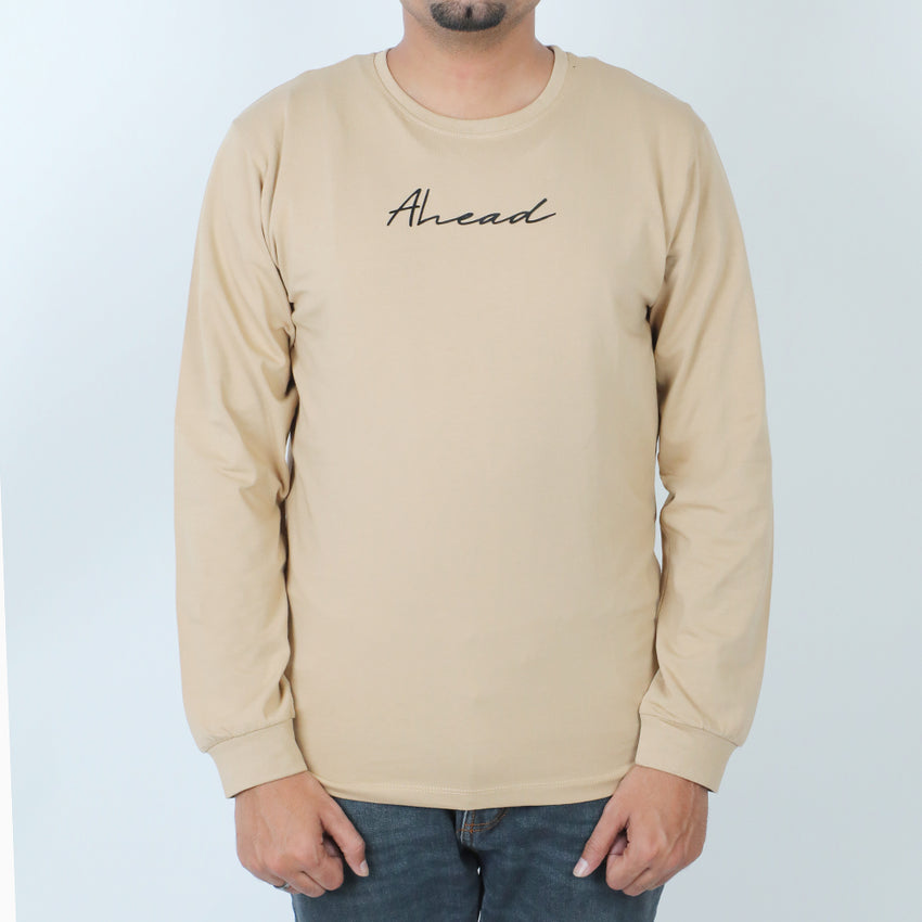 Eminent Men's Full Sleeves T-Shirt - Beige, Men's T-Shirts & Polos, Eminent, Chase Value