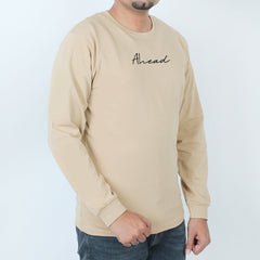 Eminent Men's Full Sleeves T-Shirt - Beige, Men's T-Shirts & Polos, Eminent, Chase Value