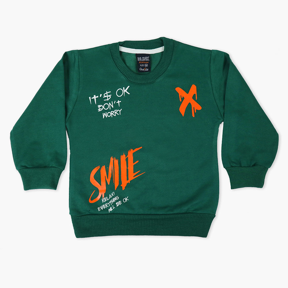 Boys Sweat Shirt - Green, Boys Hoodies & Sweat Shirts, Chase Value, Chase Value