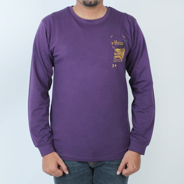 Eminent Men's Full Sleeves T-Shirt - Purple, Men's T-Shirts & Polos, Eminent, Chase Value