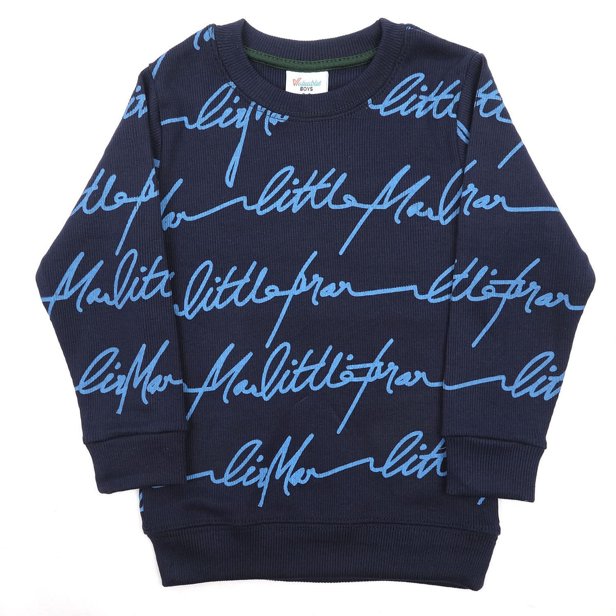 Boys Full Sleeves Sweat Shirt - Navy Blue, Boys Hoodies & Sweat Shirts, Chase Value, Chase Value