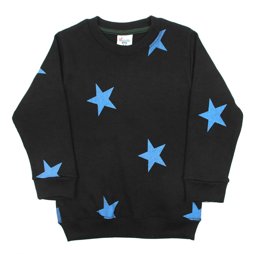 Boys Full Sleeves Sweat Shirt - Black, Boys Hoodies & Sweat Shirts, Chase Value, Chase Value