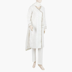 Eminent Women's Stitched 3Pcs Suit - White, Women Shalwar Suits, Eminent, Chase Value