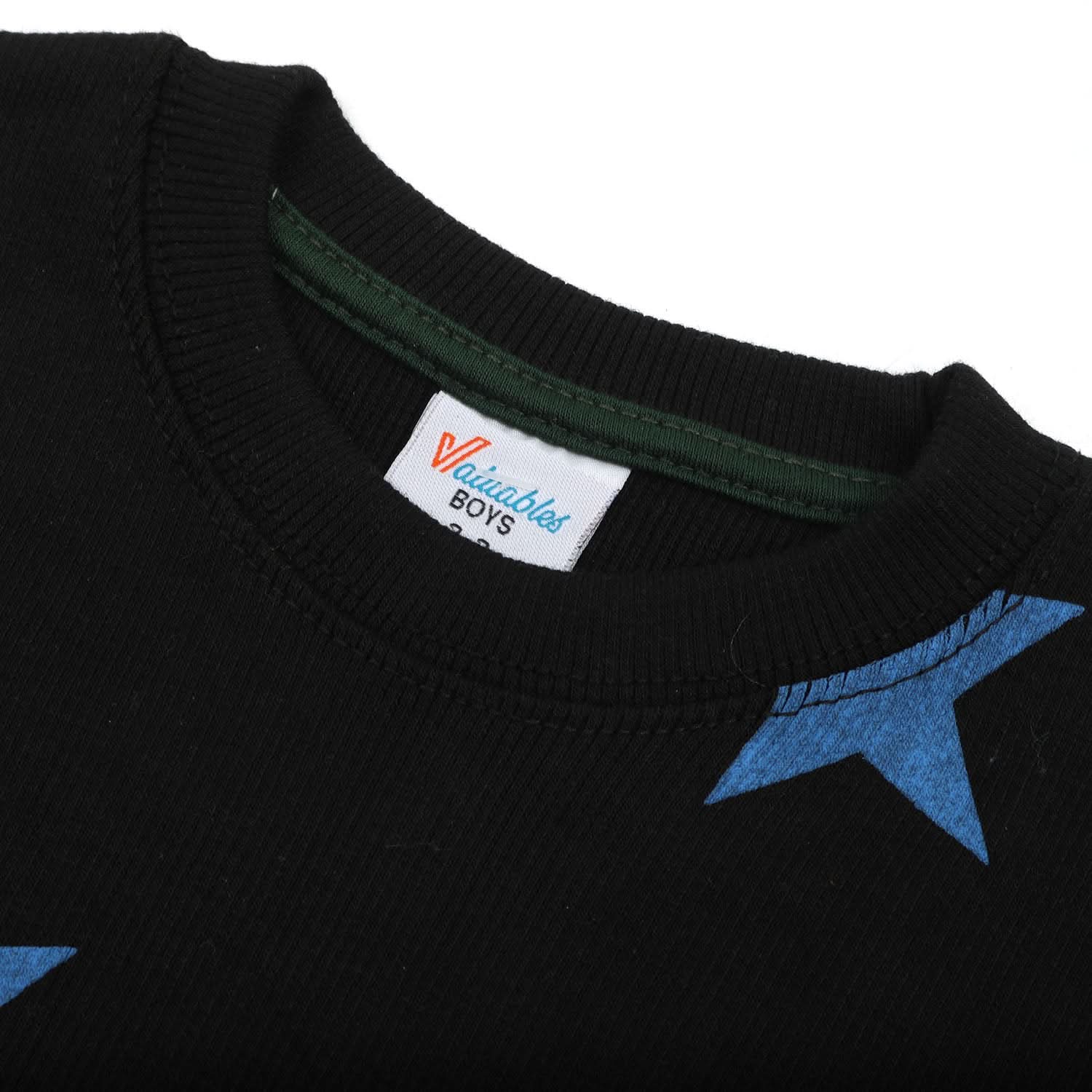 Boys Full Sleeves Sweat Shirt - Black, Boys Hoodies & Sweat Shirts, Chase Value, Chase Value