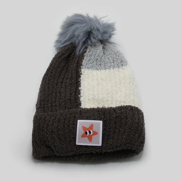 Kids Woollen Cap - Dark Grey