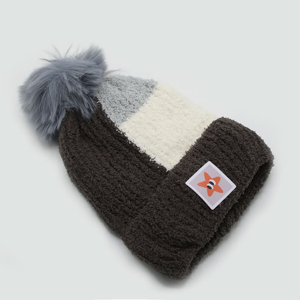Kids Woollen Cap - Dark Grey, Girls Caps & Hats, Chase Value, Chase Value
