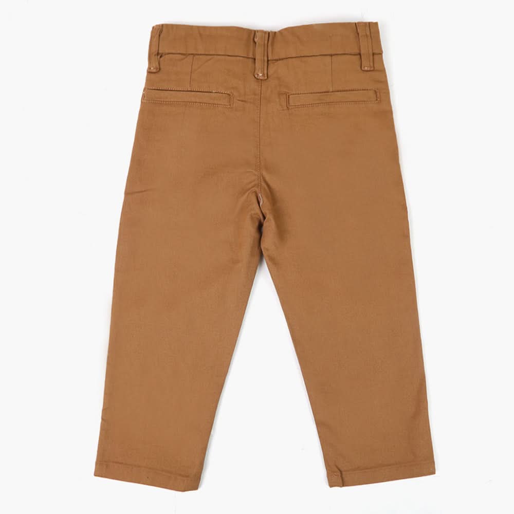 Boys Cotton Chino Pant - Brown, Boys Pants, Chase Value, Chase Value