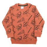 Boys Full Sleeves SweatShirt - Rust, Boys Hoodies & Sweat Shirts, Chase Value, Chase Value