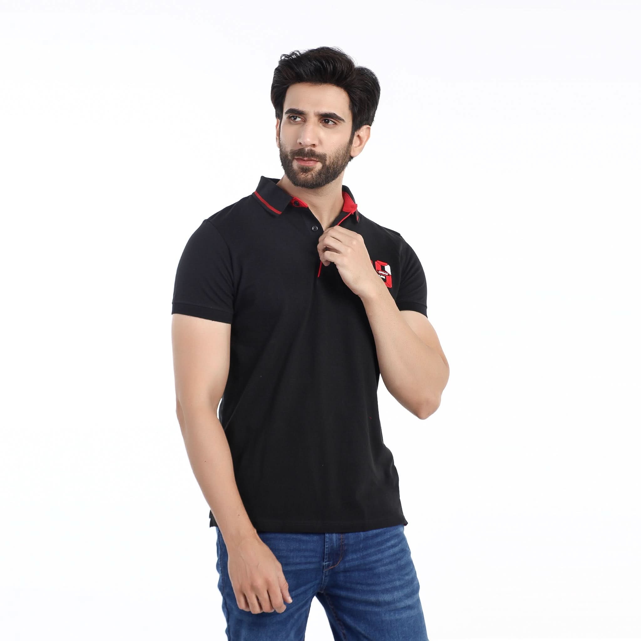Eminent Men's  Half Sleeves Polo T-Shirt - Black, Men's T-Shirts & Polos, Eminent, Chase Value