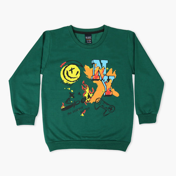 Boys Sweat Shirt - Green, Boys Hoodies & Sweat Shirts, Chase Value, Chase Value