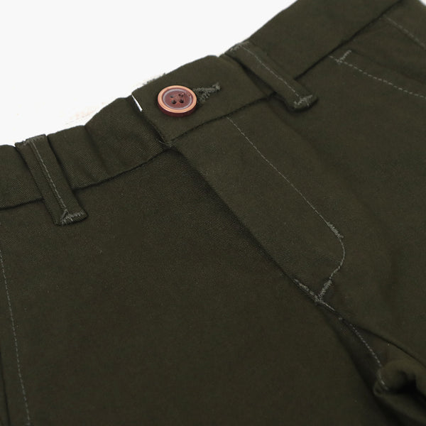 Boys Cotton Chino Pant - Dark Green, Boys Pants, Chase Value, Chase Value