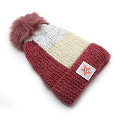 Kids Woollen Cap - Dark Pink