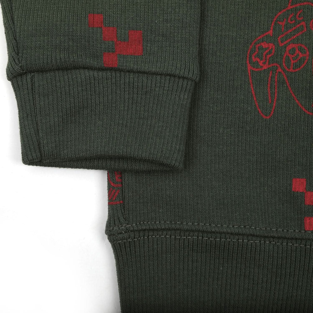 Boys Full Sleeves SweatShirt - Olive, Boys Hoodies & Sweat Shirts, Chase Value, Chase Value