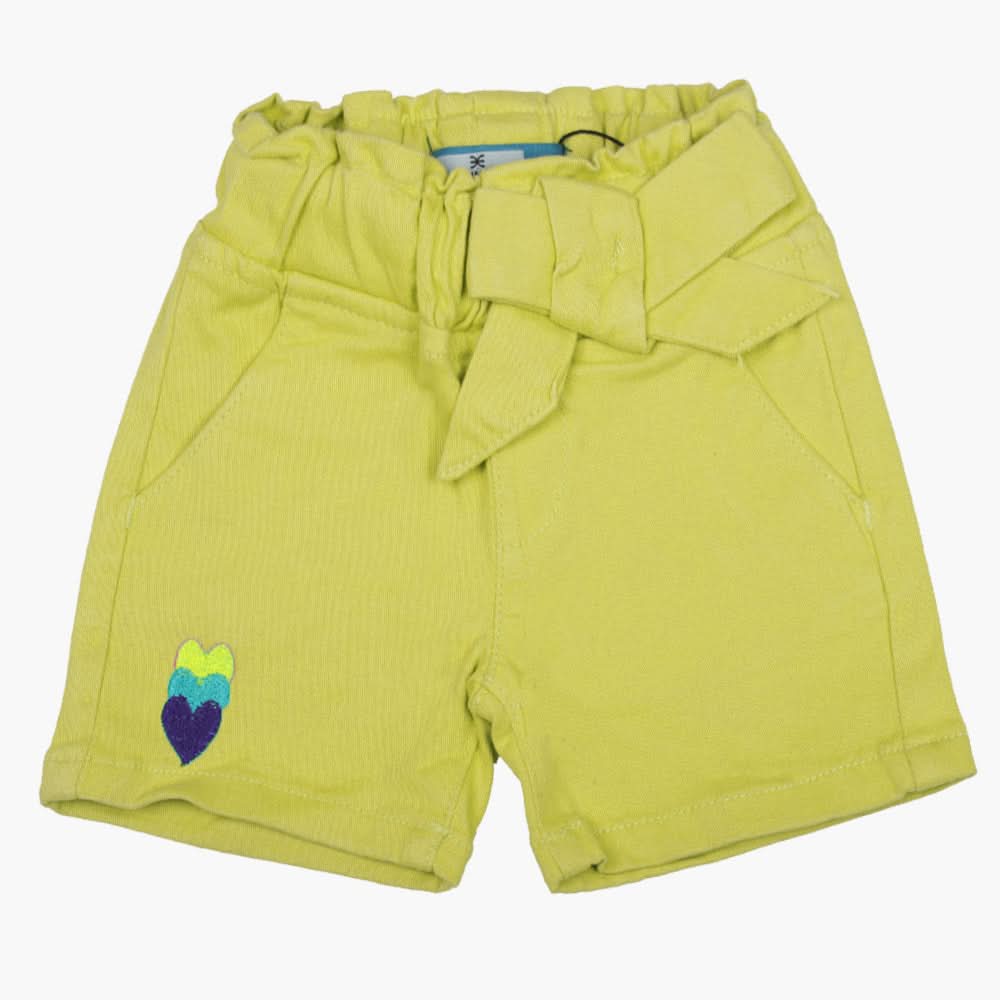 Girls Cotton Short - Lemon, Boys Shorts, Chase Value, Chase Value