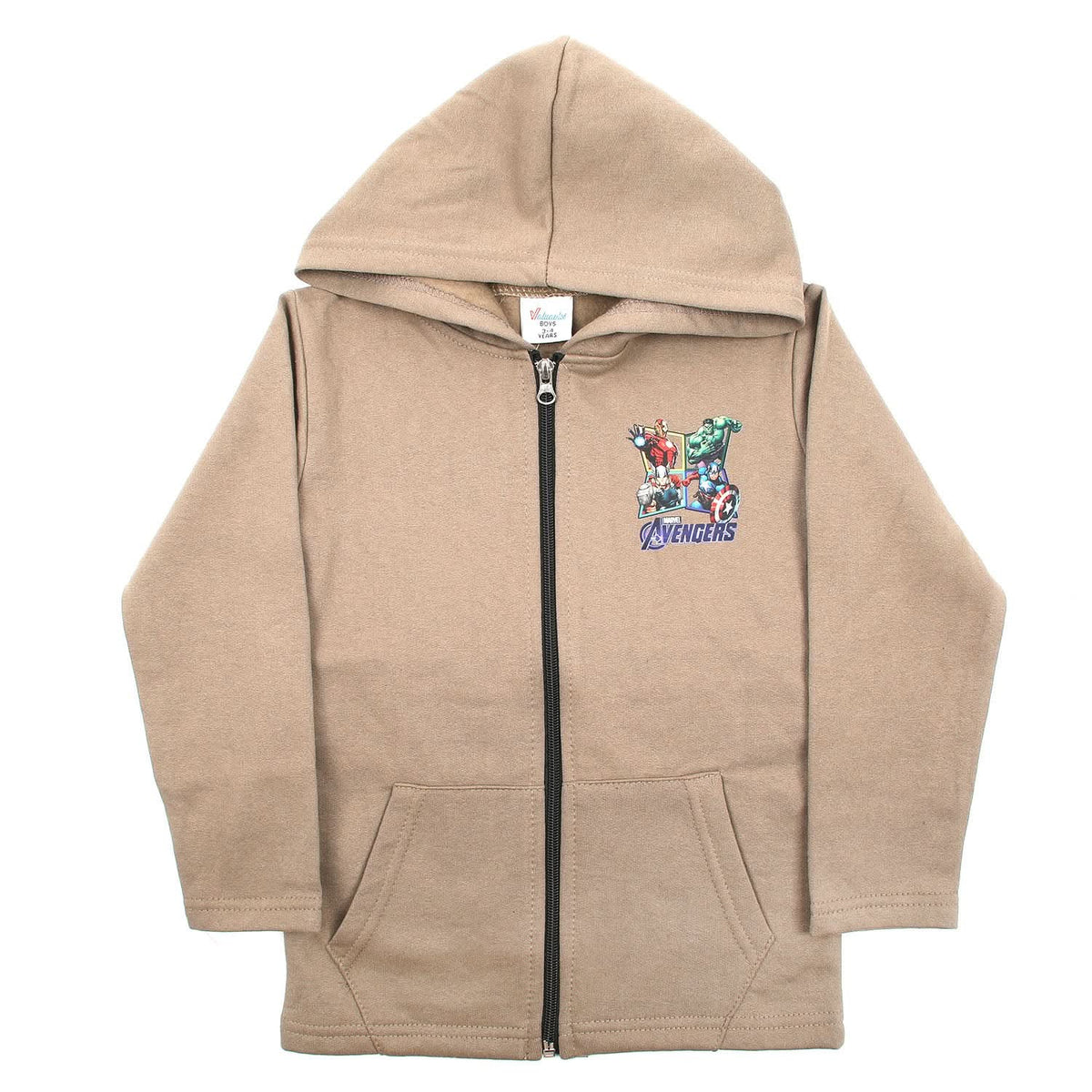 Boys Full Sleeves Hoodie - Light Brown, Boys Hoodies & Sweat Shirts, Chase Value, Chase Value