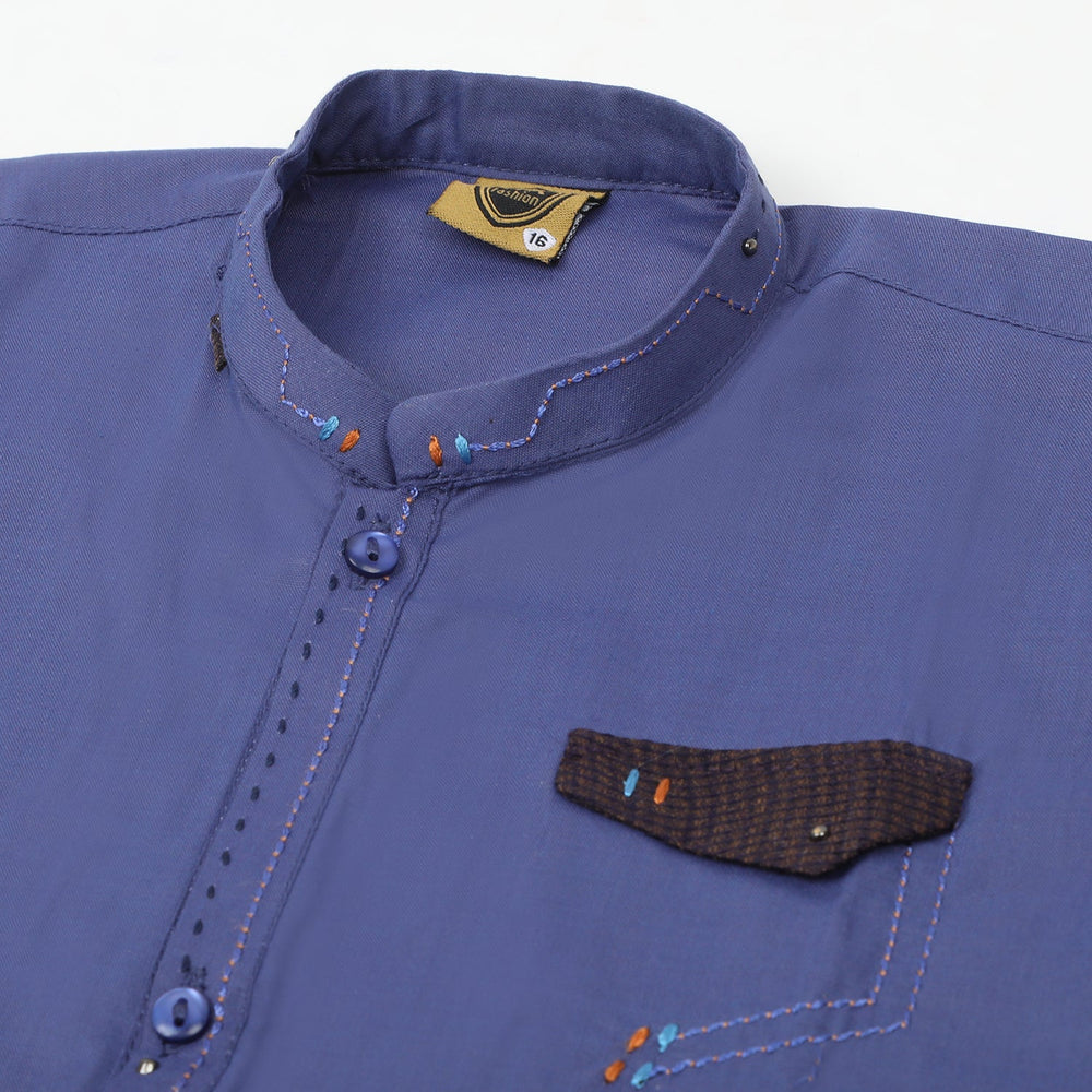Boys Fancy Shalwar suit - Blue, Boys Shalwar Kameez, Chase Value, Chase Value