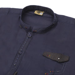 Boys Fancy Shalwar suit - Dark Purple