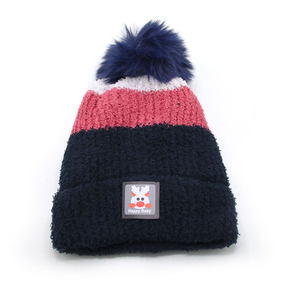 Kids Woollen Cap - Navy Blue, Girls Caps & Hats, Chase Value, Chase Value