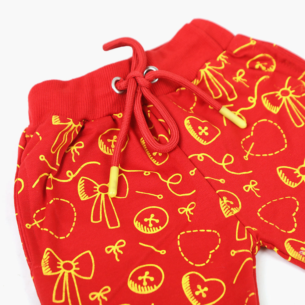 Girls Trouser - Red, Girls Shorts Skirts, Chase Value, Chase Value