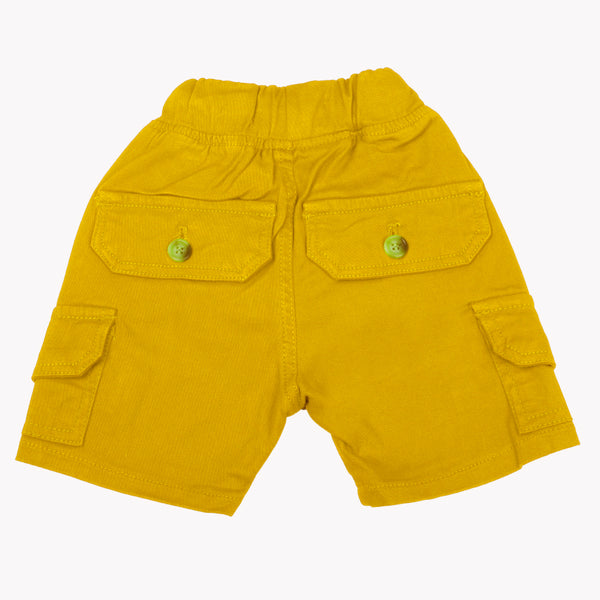 Boys Cotton Shorts - Yellow, Boys Shorts, Chase Value, Chase Value
