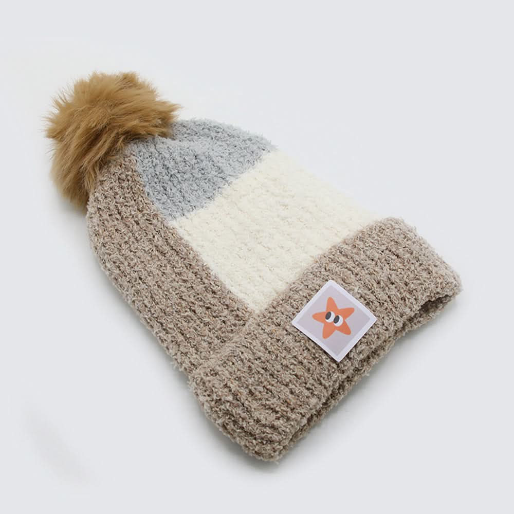 Kids Woollen Cap - Light Brown, Girls Caps & Hats, Chase Value, Chase Value