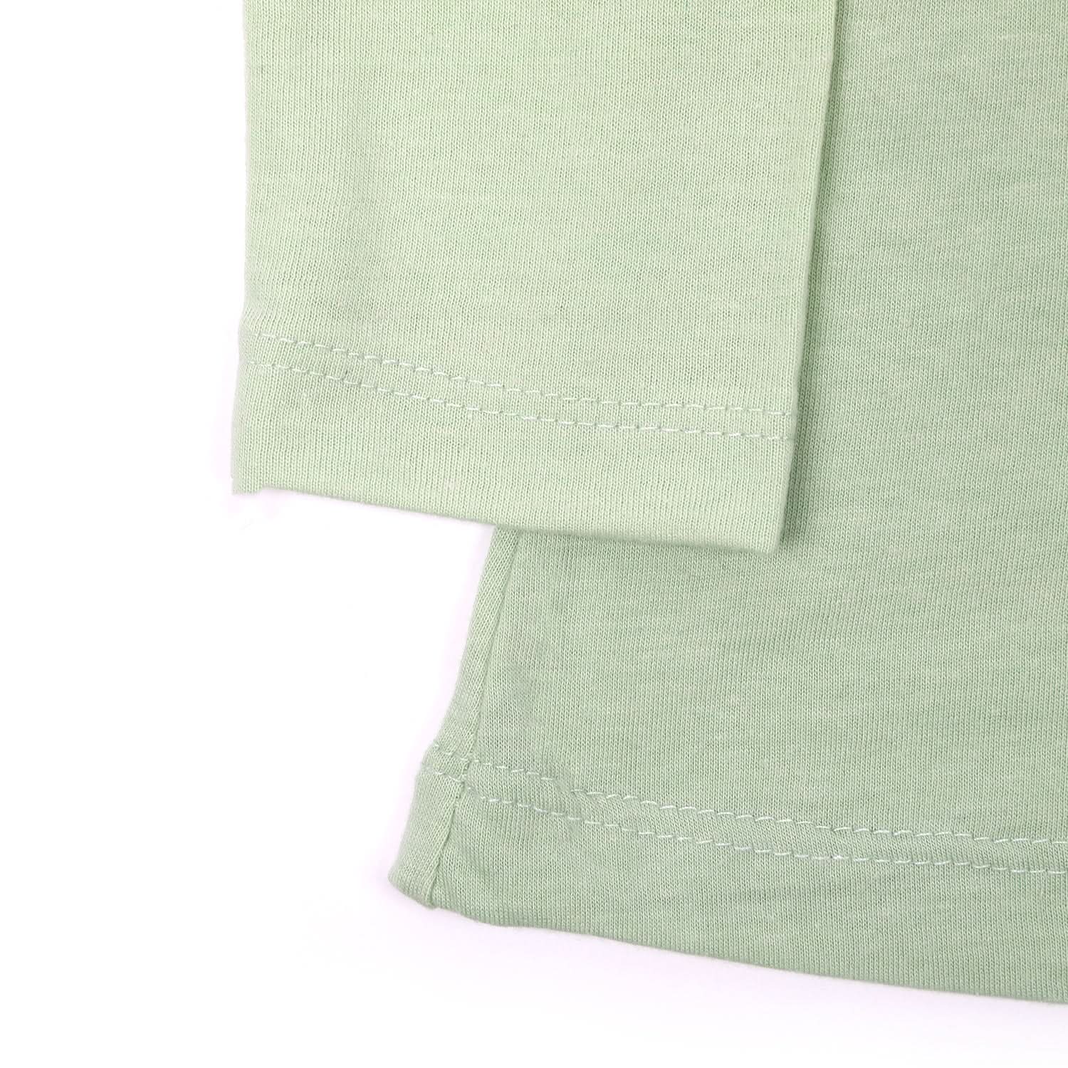 Girls Full Sleeves T-Shirt - Light Green, Girls T-Shirts, Chase Value, Chase Value