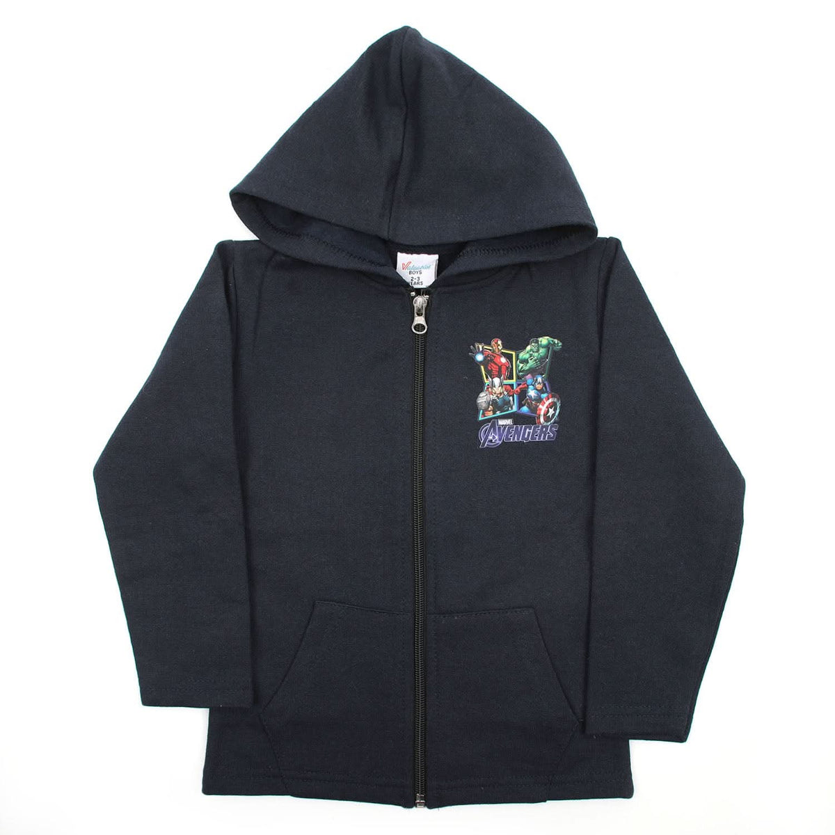 Boys Full Sleeves Hoodie - Navy Blue, Boys Hoodies & Sweat Shirts, Chase Value, Chase Value
