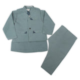 Newborn Boys Shalwar Suits Waistcoat - Steel Green, Newborn Boys Shalwar Suits, Chase Value, Chase Value
