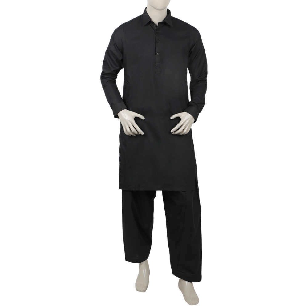 Men's Fancy Shalwar Suit - Black, Men's Shalwar Kameez, Chase Value, Chase Value