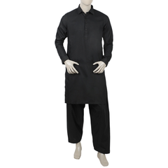 Men's Fancy Shalwar Suit - Black