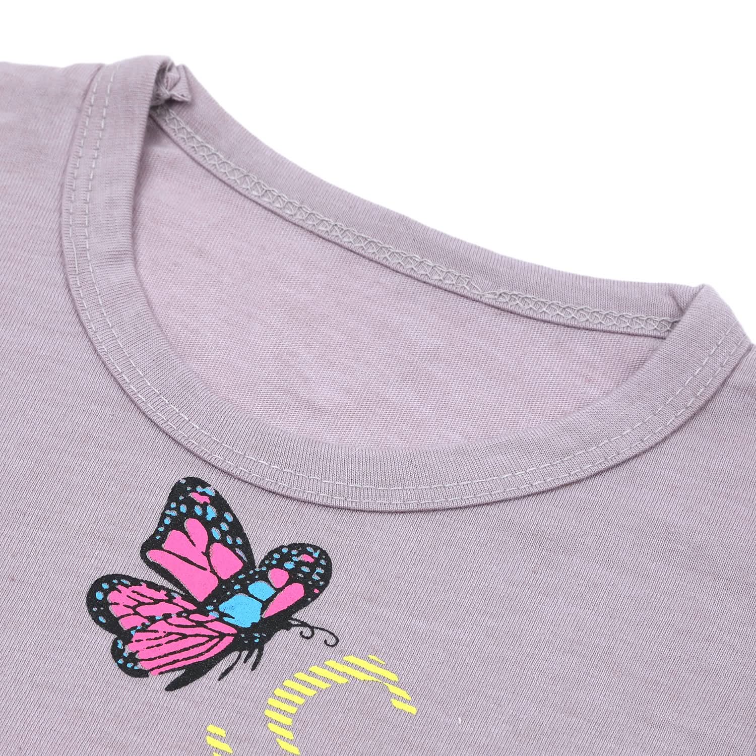 Girls Full Sleeves T-Shirt - Purple, Girls T-Shirts, Chase Value, Chase Value