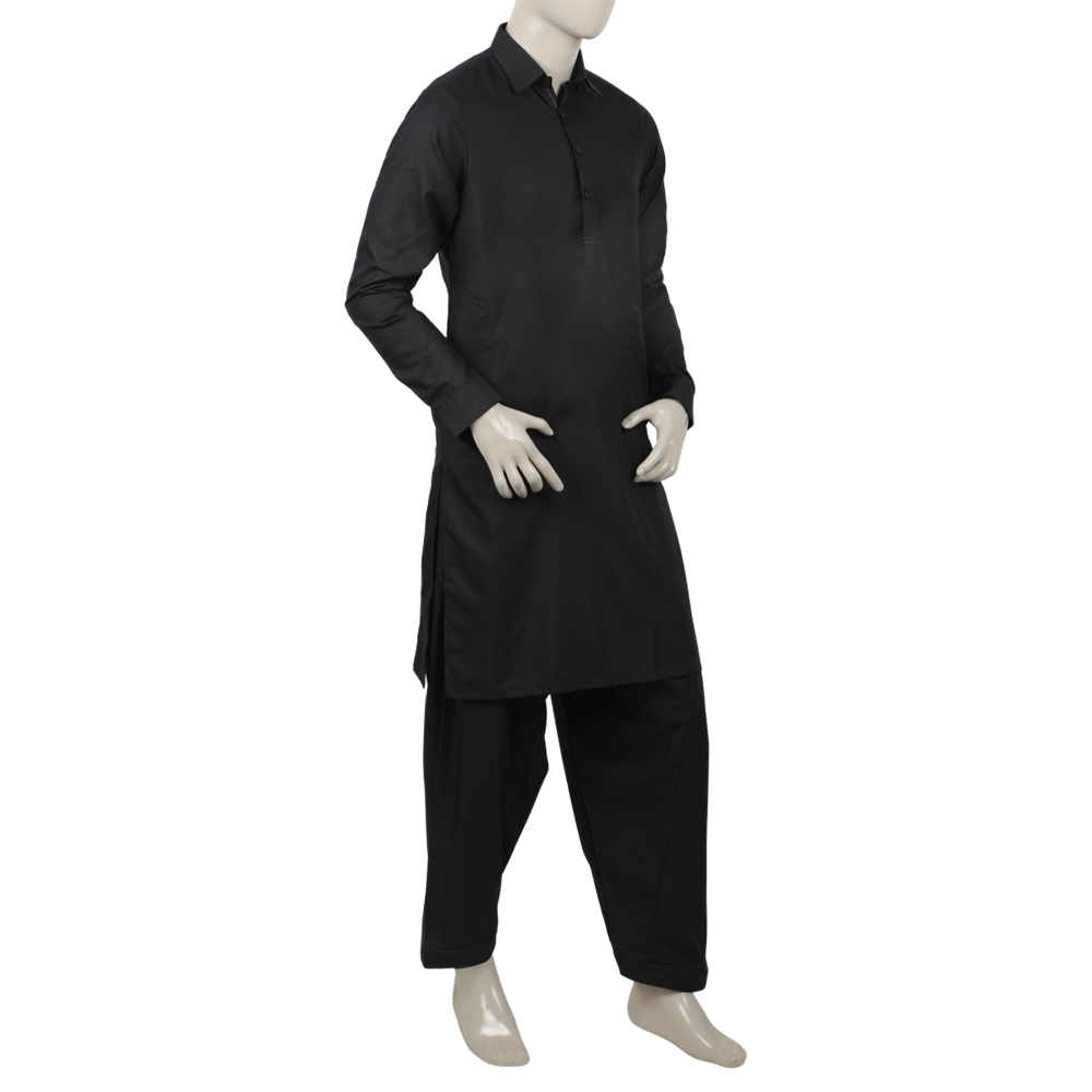 Men's Fancy Shalwar Suit - Black, Men's Shalwar Kameez, Chase Value, Chase Value