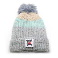 Kids Woollen Cap - Grey