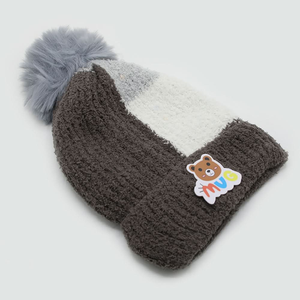 Kids Woollen Cap - Dark Grey, Boys Caps & Hats, Chase Value, Chase Value