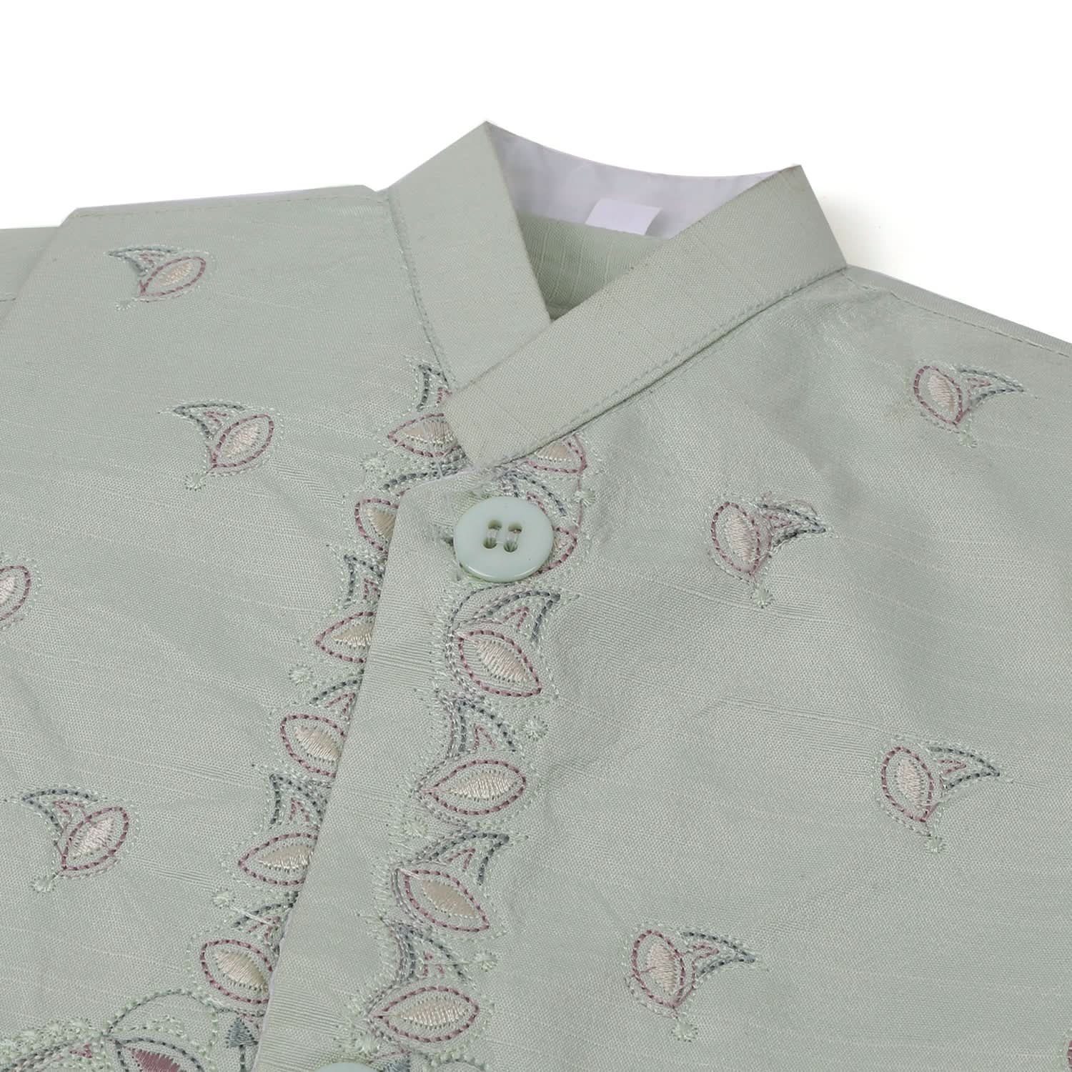 Newborn Boys Shalwar Suits Waistcoat - Light Green, Newborn Boys Shalwar Suits, Chase Value, Chase Value