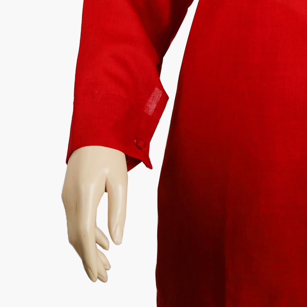 Women's Western 2Pcs Suit - Red, Women Shalwar Suits, Chase Value, Chase Value