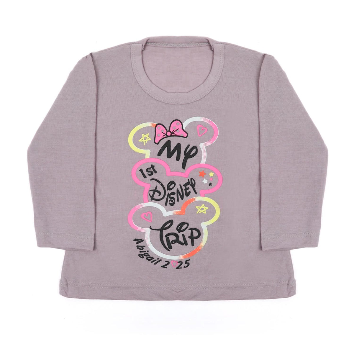 Girls Full Sleeves T-Shirt - Light Purple, Girls T-Shirts, Chase Value, Chase Value