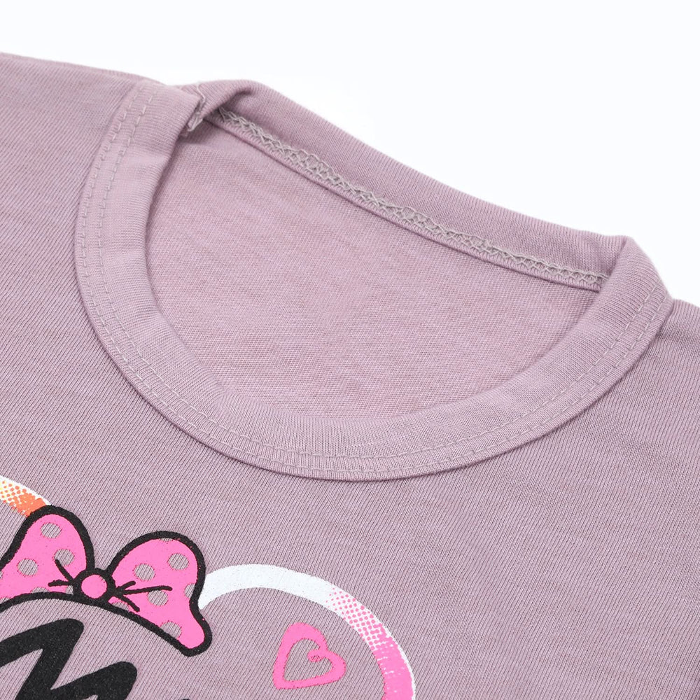 Girls Full Sleeves T-Shirt - Light Purple, Girls T-Shirts, Chase Value, Chase Value
